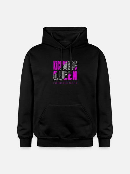 Kickboxing Queen - Gildan Unisex Softstyle® Midweight Hoodie - black