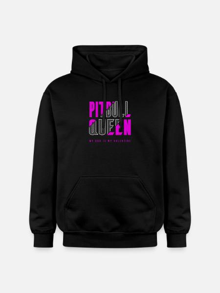 Pitbull Queen - Gildan Unisex Softstyle® Midweight Hoodie - black