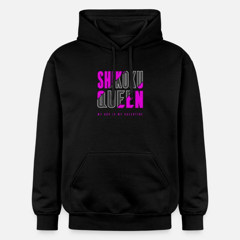 Reine du caca de Shih - Sweat à capuche Softstyle® Gildan Unisexe - noir