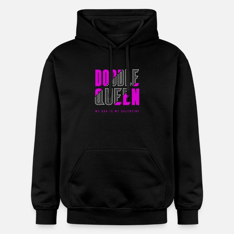 Doodle Queen - Sweat à capuche Softstyle® Gildan Unisexe - noir