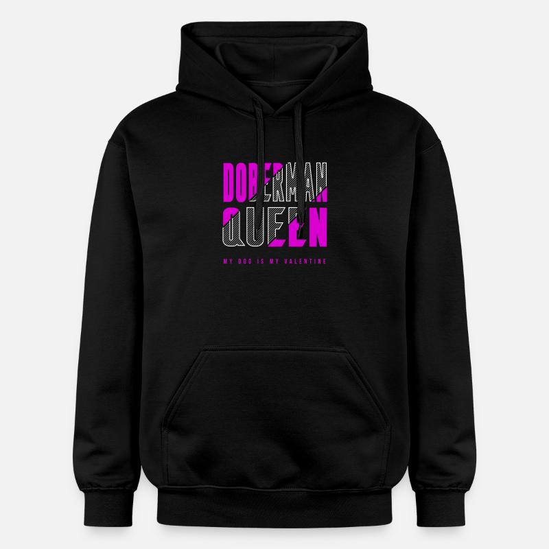 Reine Doberman - Sweat à capuche Softstyle® Gildan Unisexe - noir