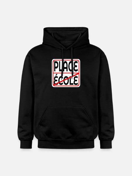 Début des vacances École PLAGE - Sweat à capuche Softstyle® Gildan Unisexe - noir