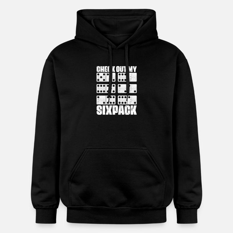 Conception de jeux Domino - Sweat à capuche Softstyle® Gildan Unisexe - noir