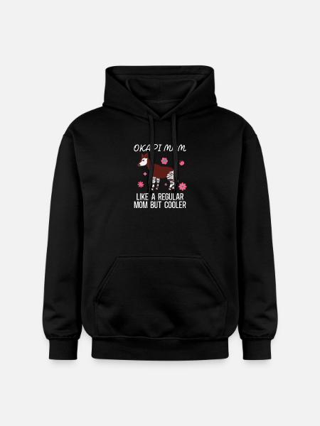 Okapi wilderness adventure - Gildan Unisex Softstyle® Midweight Hoodie - black