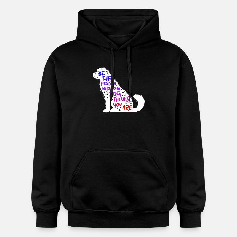 Dog Pets Statement Animal préféré - Sweat à capuche Softstyle® Gildan Unisexe - noir