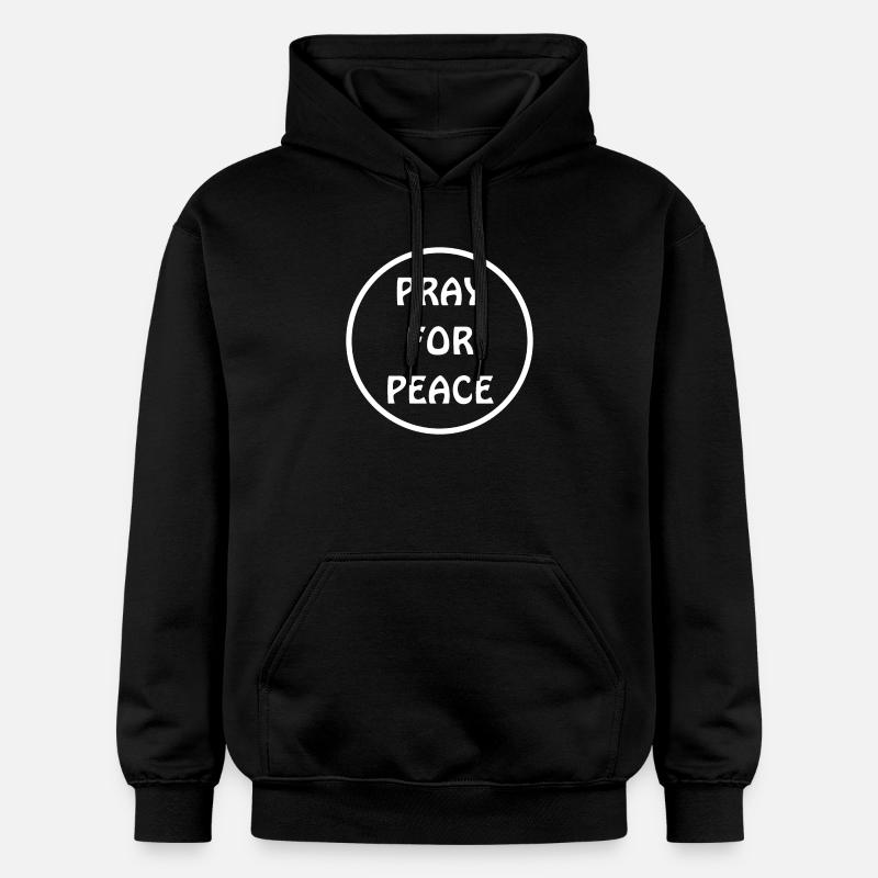 pray for peace - Sweat à capuche Softstyle® Gildan Unisexe - noir