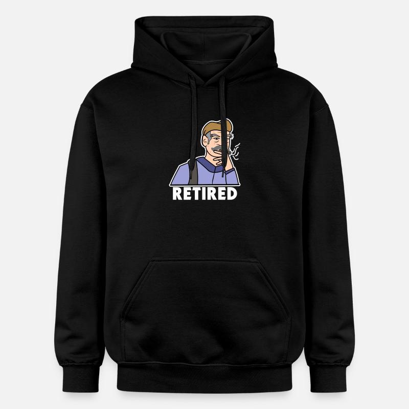 Aîné Dire Retraité Retraite Retraite - Sweat à capuche Softstyle® Gildan Unisexe - noir