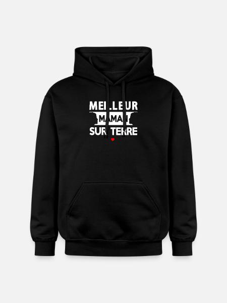 Maternal Quote On Earth - Gildan Unisex Softstyle® Midweight Hoodie - black