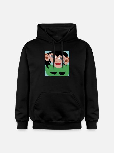 Dark-haired woman - Gildan Unisex Softstyle® Midweight Hoodie - black