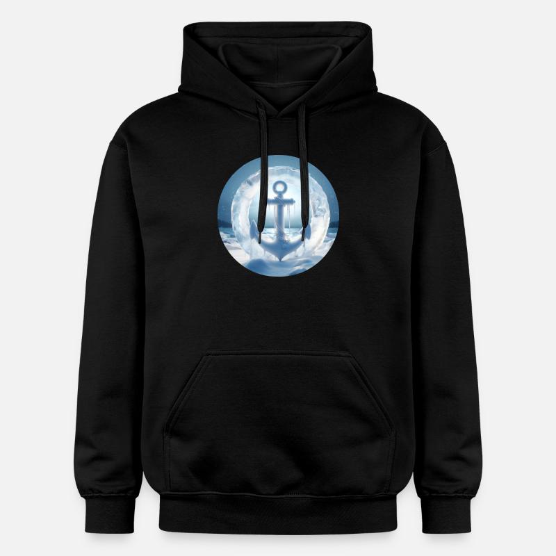 Ancre Glace Neige Congelée - Sweat à capuche Softstyle® Gildan Unisexe - noir