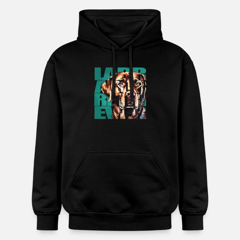 Labrador Retriever Portrait - Sweat à capuche Softstyle® Gildan Unisexe - noir
