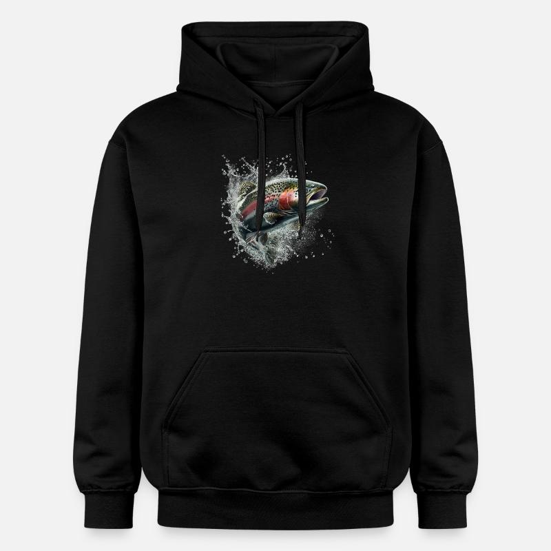 Truite - Sweat à capuche Softstyle® Gildan Unisexe - noir