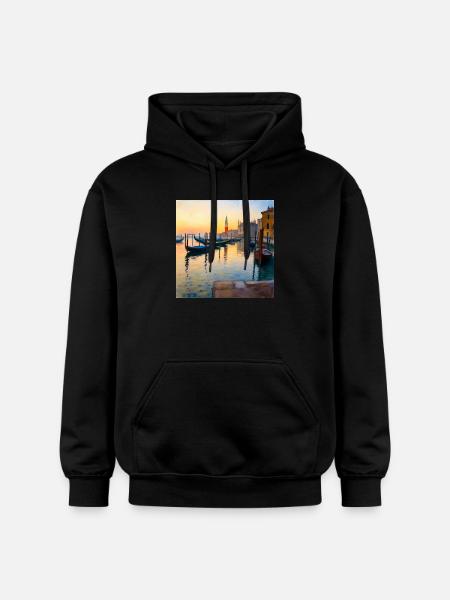 Venedig - Gildan Unisex Softstyle® Midweight Hoodie - Schwarz