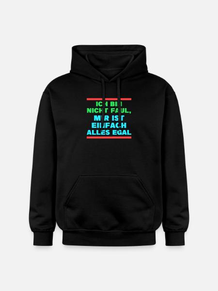 I don't care about the statement - Gildan Unisex Softstyle® Midweight Hoodie - black