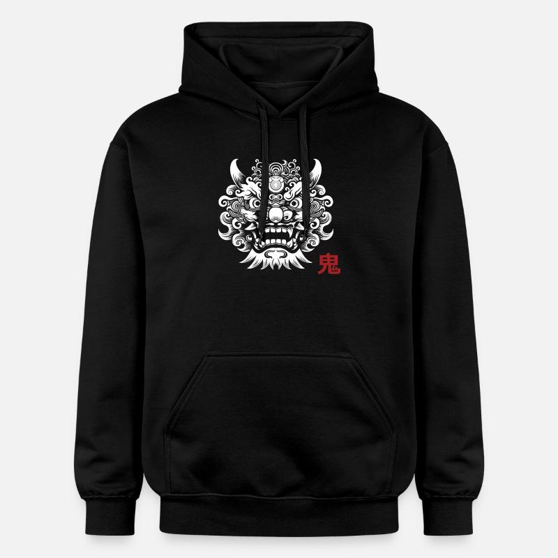 Oni, démon Japonais - Sweat à capuche Softstyle® Gildan Unisexe - noir