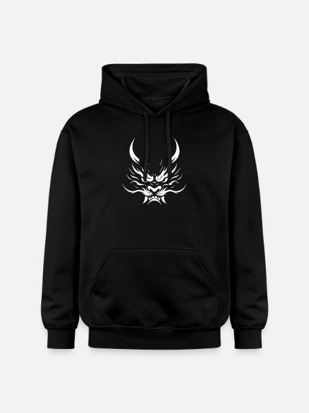 Oni, Japanese Demon - Gildan Unisex Softstyle® Midweight Hoodie - black
