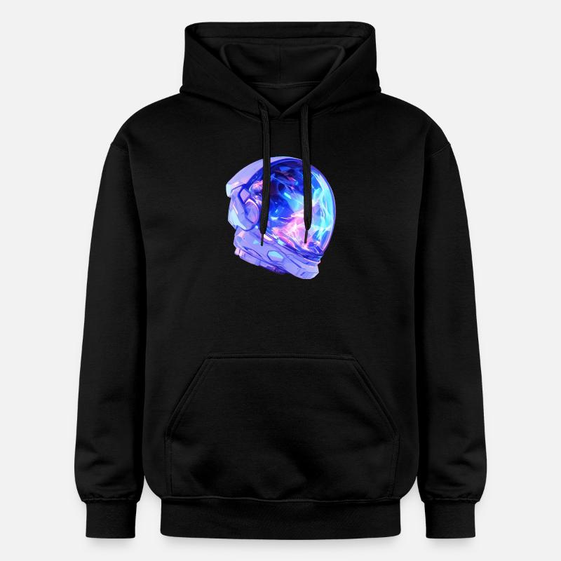 Casque d'Astronaute - Sweat à capuche Softstyle® Gildan Unisexe - noir