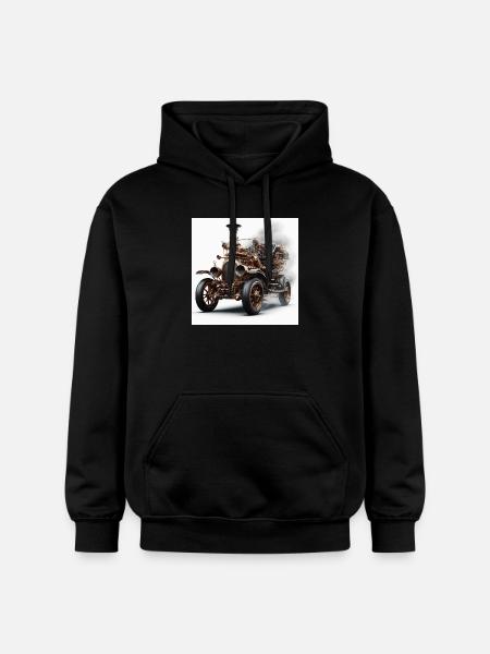 Dampfwagen - Gildan Unisex Softstyle® Midweight Hoodie - Schwarz
