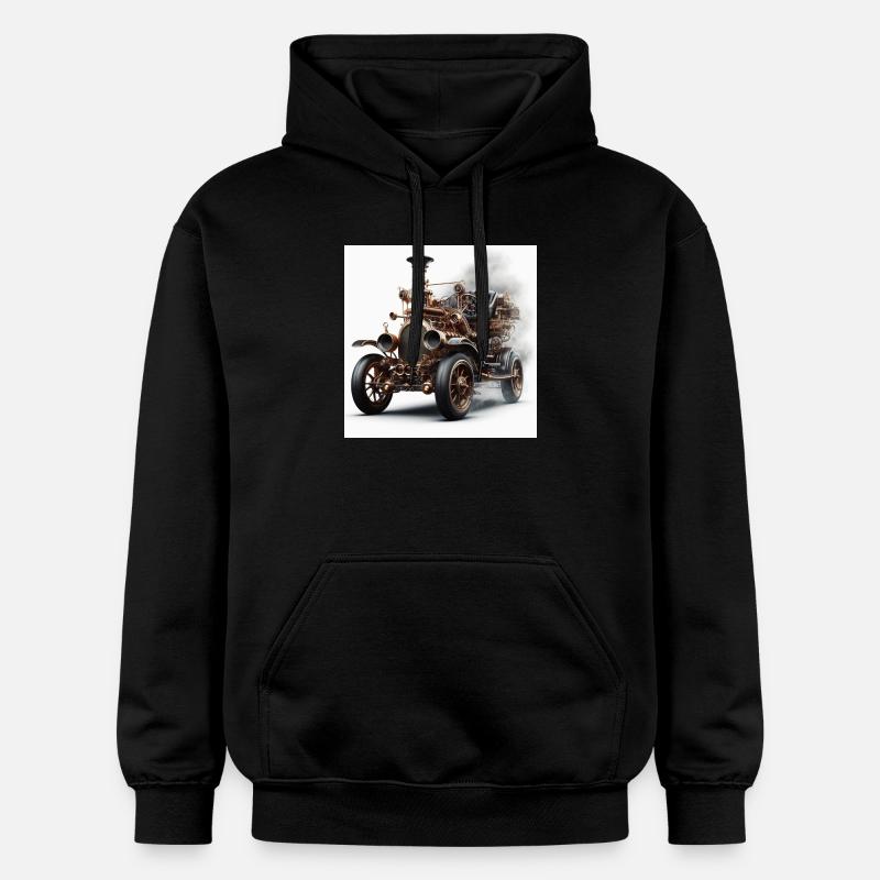 Wagon à vapeur - Sweat à capuche Softstyle® Gildan Unisexe - noir