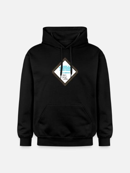 I can't - Gildan Unisex Softstyle® Midweight Hoodie - black