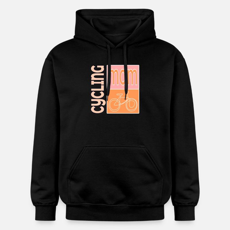 CYCLISME MAMAN VÉLO ART - Sweat à capuche Softstyle® Gildan Unisexe - noir