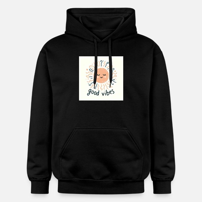 Un soleil satisfait - Sweat à capuche Softstyle® Gildan Unisexe - noir