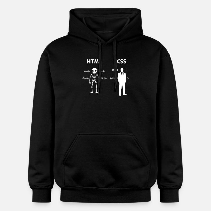 Code Css C++ Php Java Developer Code Scripting - Felpa con cappuccio unisex Softstyle® Gildan con grammatura media - nero