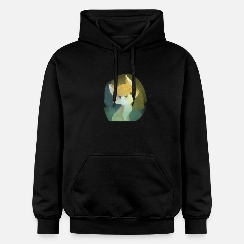 Bébé renard - Sweat à capuche Softstyle® Gildan Unisexe - noir