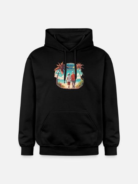 We are retired - Gildan Unisex Softstyle® Midweight Hoodie - black
