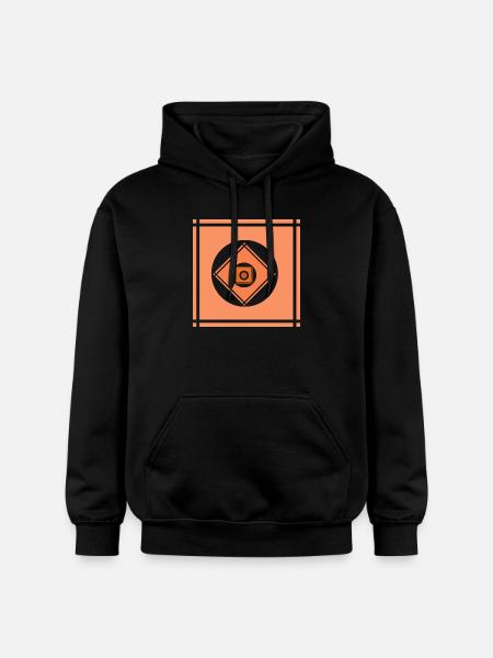 Geometric play of colours - Gildan Unisex Softstyle® Midweight Hoodie - black