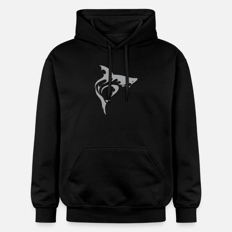 Requin - Sweat à capuche Softstyle® Gildan Unisexe - noir