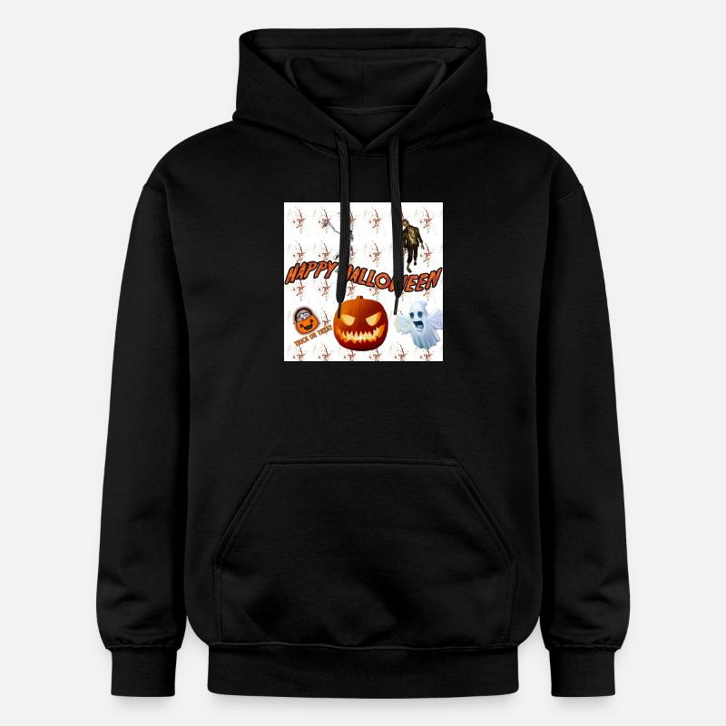 Frohes Halloween Version 3 - Gildan Unisex Softstyle® Midweight Hoodie - Schwarz