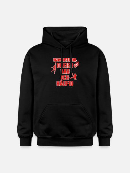 I often have basketball threesomes - Gildan Unisex Softstyle® Midweight Hoodie - black