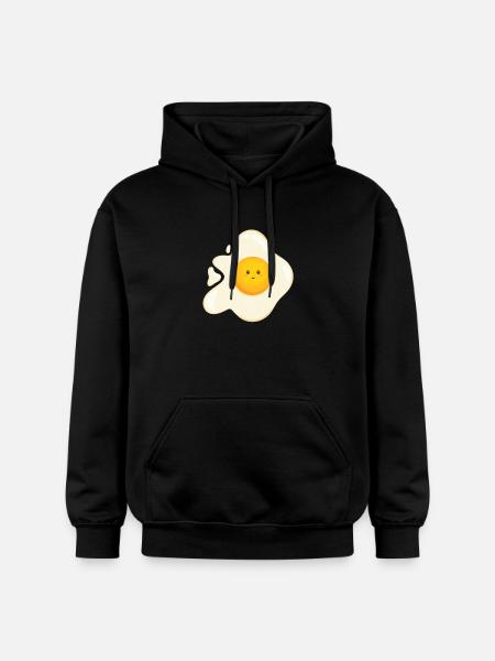 Sweet fried egg - Gildan Unisex Softstyle® Midweight Hoodie - black