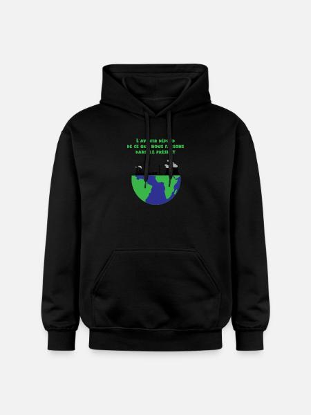 Planète Terre - Sweat à capuche Softstyle® Gildan Unisexe - noir