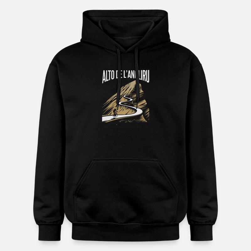 Montée de l’Alto de L’Angliru - Sweat à capuche Softstyle® Gildan Unisexe - noir