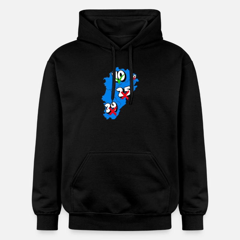 Région franche comté - Sweat à capuche Softstyle® Gildan Unisexe - noir