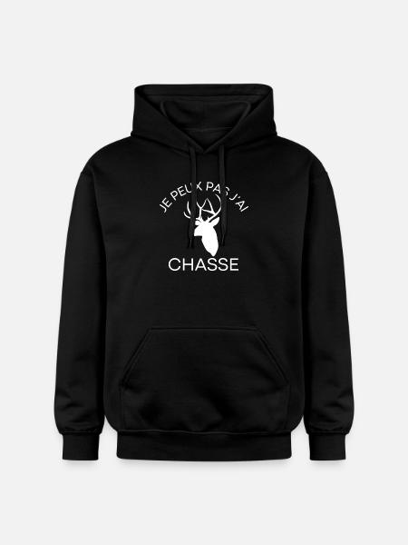 I can't I hunted - Gildan Unisex Softstyle® Midweight Hoodie - black