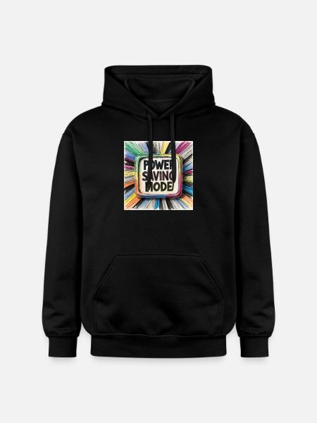 Power Saving Mode - Gildan Unisex Softstyle® Midweight Hoodie - black