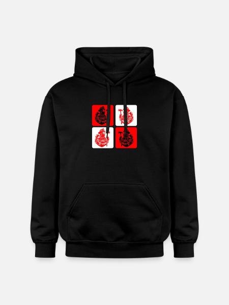 Feuerwehr – Mut im Einsatz - Gildan Unisex Softstyle® Midweight Hoodie - Schwarz