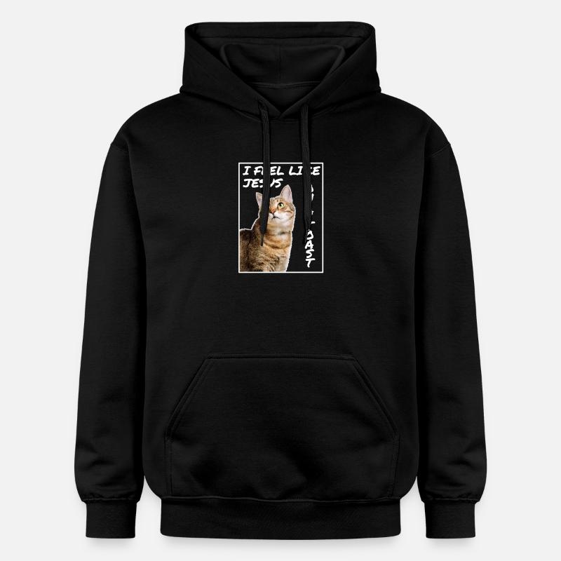 Jésus Chat - Sweat à capuche Softstyle® Gildan Unisexe - noir
