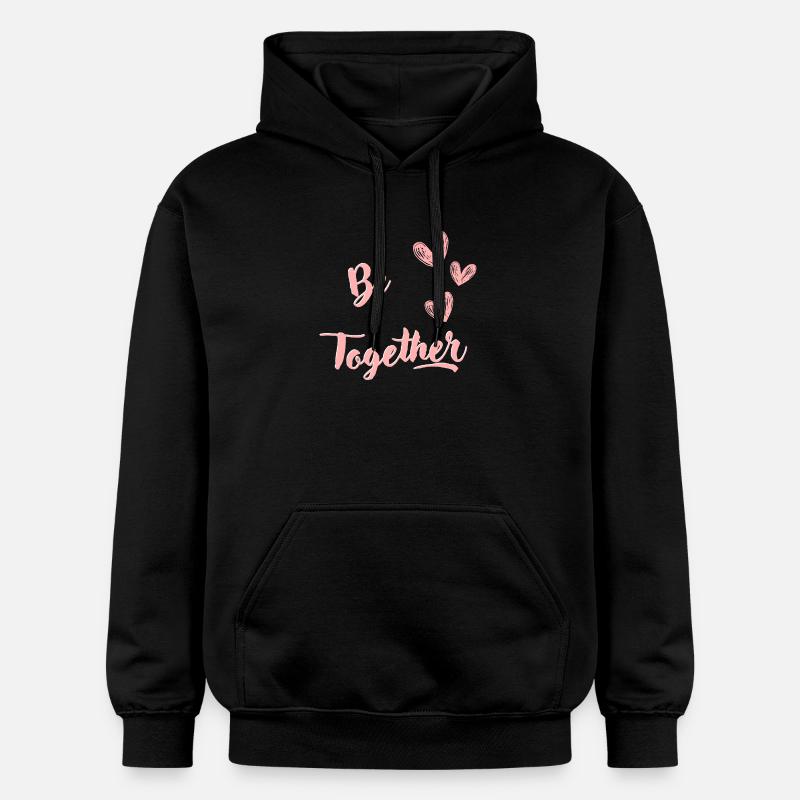 BE TOGETHER bis - Sweat à capuche Softstyle® Gildan Unisexe - noir