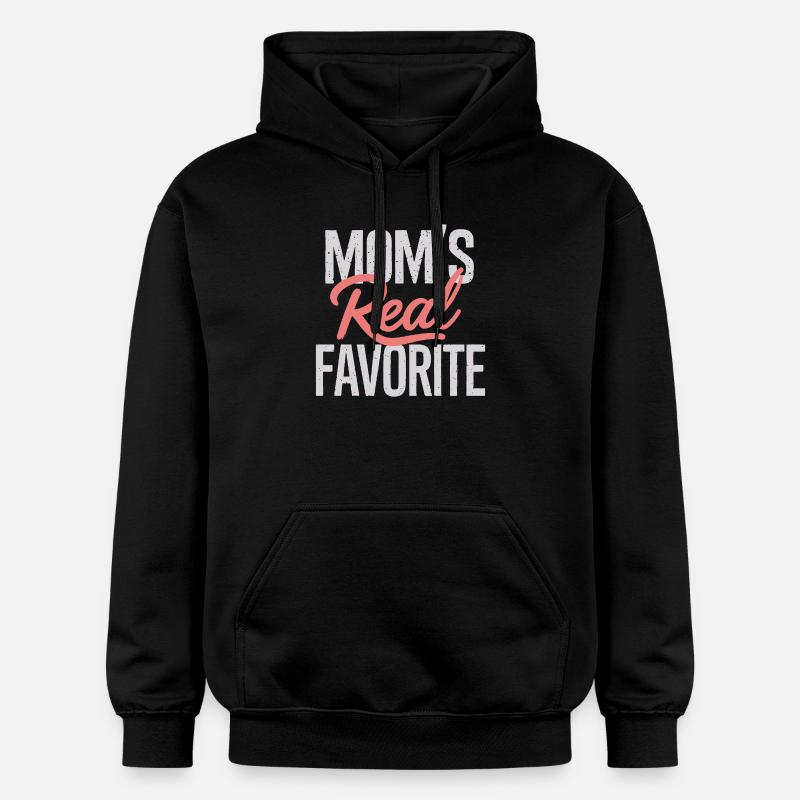 Le vrai préféré de maman - Sweat à capuche Softstyle® Gildan Unisexe - noir