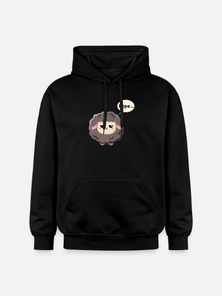 Black Sheep - Nope - Gildan Unisex Softstyle® Midweight Hoodie - black