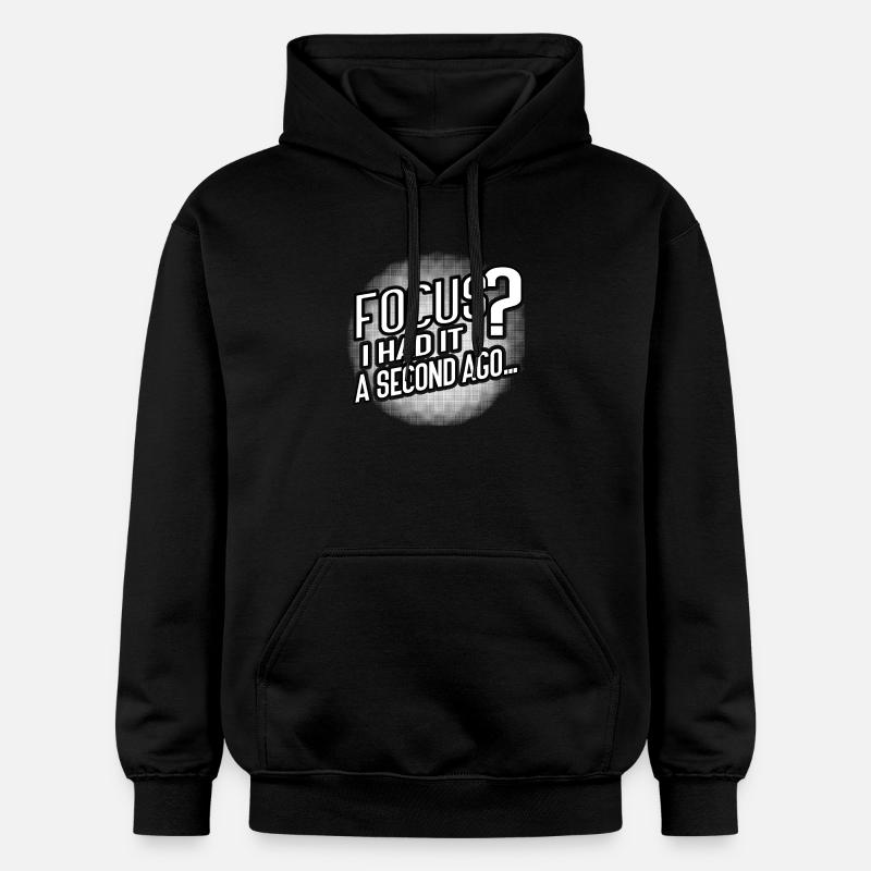 Foyer? Disparu en 3...2...Oups. - Sweat à capuche Softstyle® Gildan Unisexe - noir