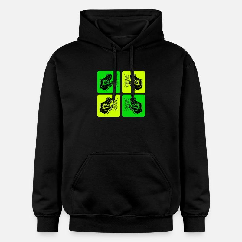 Soudeurs au style rétro - Sweat à capuche Softstyle® Gildan Unisexe - noir