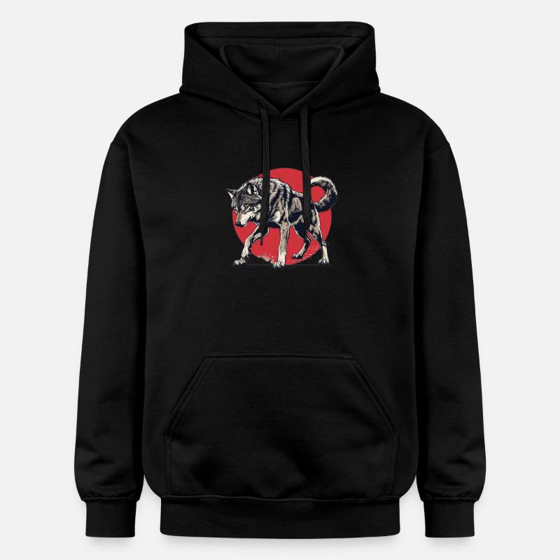 Epischer Wolf - Gildan Unisex Softstyle® Midweight Hoodie - Schwarz