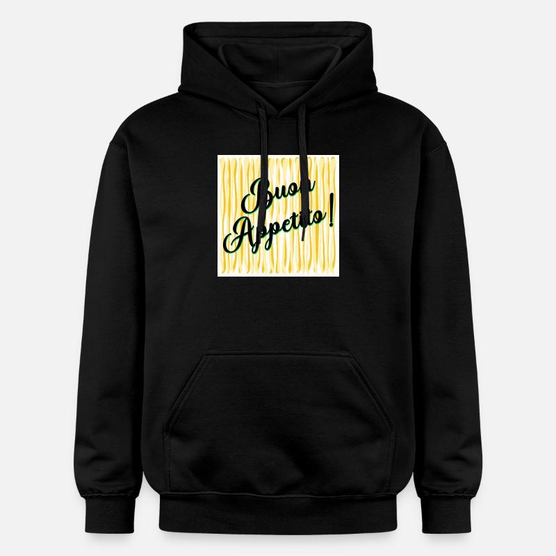 Spaghetti Bon appétit - Sweat à capuche Softstyle® Gildan Unisexe - noir