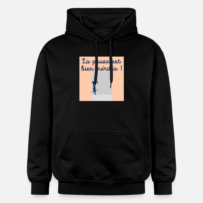 Vélo Cyclisme Pause - Sweat à capuche Softstyle® Gildan Unisexe - noir