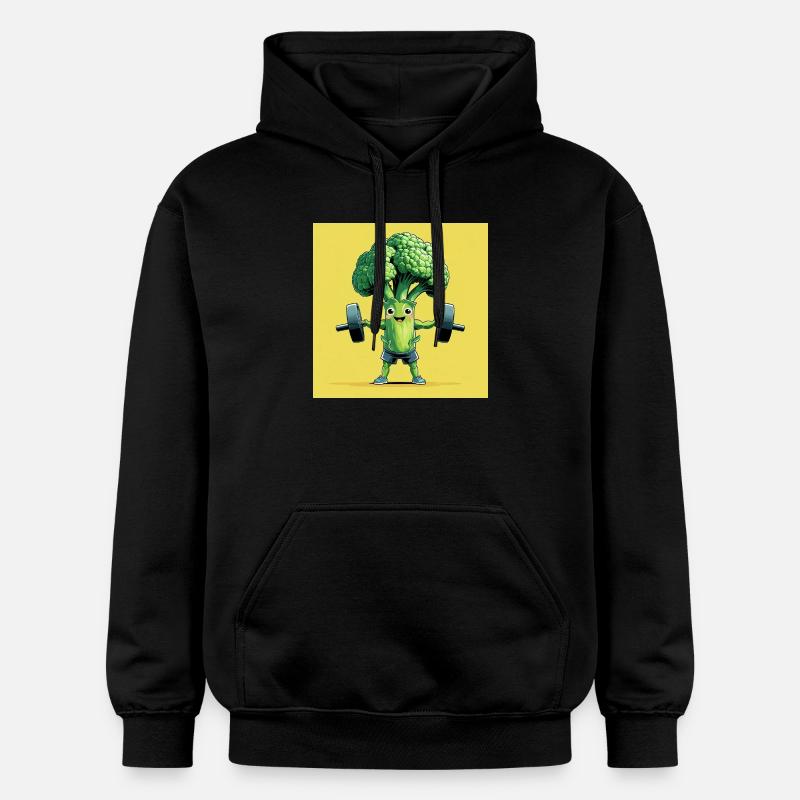 Centrale de brocoli sain - Sweat à capuche Softstyle® Gildan Unisexe - noir